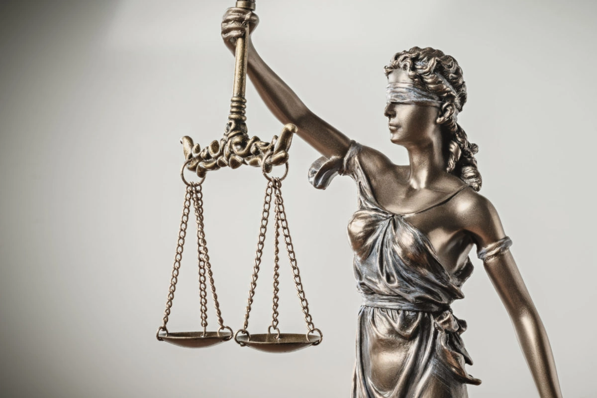 Statue de la Justice, symbole de l'équité et du droit